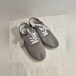 Casual Gray Canvas Sneakers
